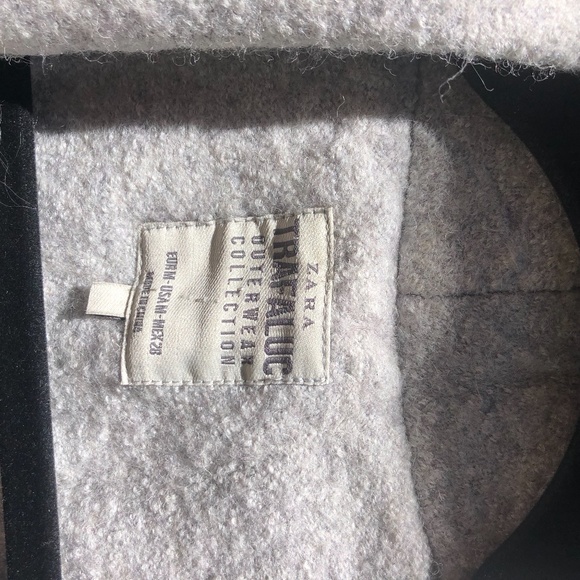 Zara Trafaluc grey wool coat - Picture 2 of 4